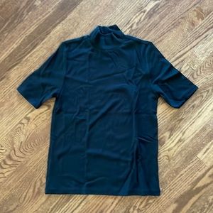 Mock turtleneck short sleeve Loft L nwt